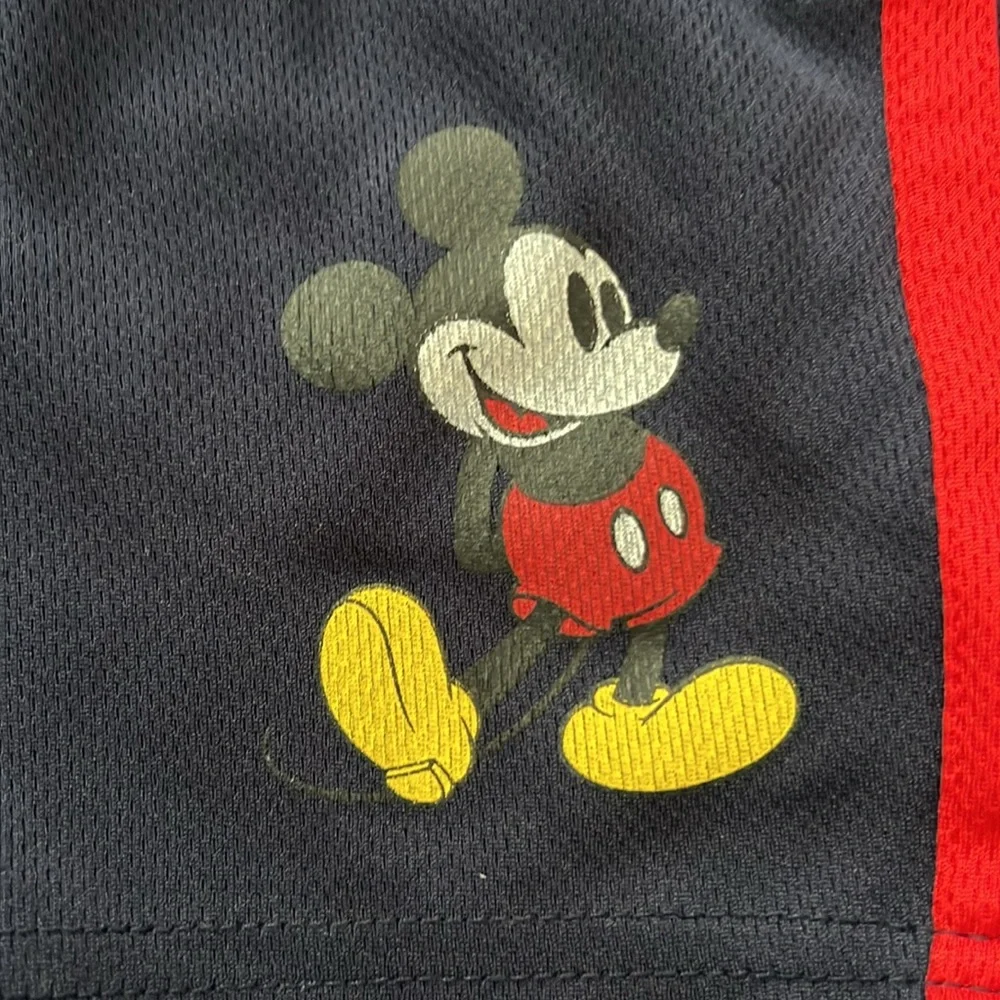 Boys Disney Parks Disney world navy blue Mickey Mouse athletic shorts‎ size xxs